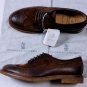 BRUNELLO CUCINELLI SHOES $1235 BROWN CALF HANDMADE WINGTIP DERBY 10.5D 43.5 NEW