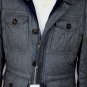 BRUNELLO CUCINELLI COAT $5095 GRAY QUILTED GOOSE DOWN PARKA JACKET M 40 50 NEW