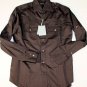 TOM FORD SHIRT $595 DARK BROWN MULTI-POCKET DOWNTOWN SAFARI SHIRT 16/34 41 NEW