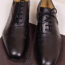 CESARE PACIOTTI SHOES $650 BLACK LEATHER CUT OUT ORNAMENTED OXFORD 13 46e NEW