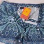ETRO SWIM TRUNKS $365 BLUE LOGO PAISLEY DESIGN BEACHWEAR SWIM SHORTS MED 50e NEW