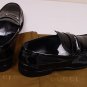 GUCCI SHOES $690 BLACK LOGO LINK ORNAMENT VAMP PATENT LOAFER 11.5 44.5e NEW