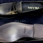 PRADA SHOES $890 BLACK/GRAY 2-TONE SAFFIANO LEATHER PENNY LOAFER 11.5 44.5 NEW