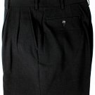 COMME des GARCONS PANTS $670 BLACK GABARDINE 100%WOOL DRESS SLACKS M 33 48e NEW