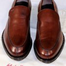 SALVATORE FERRAGAMO SHOES $650 DARK BROWN LOGO EMBOSSED LOAFER 8.5E 41.5 NEW