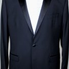 DOLCE & GABBANA SUIT $2900 BLACK 2-BTN WOOL/SILK MARTINI TUXEDO 44R 56 NEW