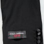 DOLCE & GABBANA SUIT $2900 BLACK 2-BTN WOOL/SILK MARTINI TUXEDO 44R 56 NEW