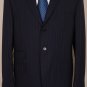 ETRO SUIT $2195 NAVY PINSTRIPE 3-BTN 100% SIGNATURE ACCENTED SUIT 44R 54e NEW
