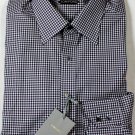 TOM FORD SHIRT $695 BROWN/WHITE CHECK DRESS SHIRT 18.5/33 45e NEW
