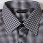 TOM FORD SHIRT $695 BROWN/WHITE CHECK DRESS SHIRT 18.5/33 45e NEW