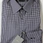 TOM FORD SHIRT $695 BROWN/WHITE CHECK DRESS SHIRT 18.5/33 45e NEW