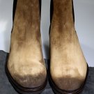 TOM FORD SHOES $1580 BROWN SUEDE BURNISHED TOE SIDE GORE CHELSEA BOOTS 9 42e NEW