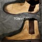 TOM FORD SHOES $1580 BROWN SUEDE BURNISHED TOE SIDE GORE CHELSEA BOOTS 9 42e NEW