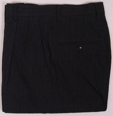 YOHJI YAMAMOTO $640 BLACK HERRINGBONE COSTUME D' HOMME DRESS SLACKS 31 3 46e NEW