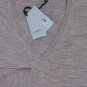 MALO SWEATER $850 LIGHT GRAY CASH-LIGHT 100%CASHMERE V-NECK JUMPER XL 54e NEW