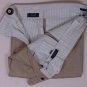 INCOTEX PANTS $980 SAND BROWN SUPER 150's WOOL HANDMADE DRESS SLACKS 32 48e NEW