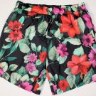 DOLCE & GABBANA SWIMSUIT $565 BLACK/RED/GREEN FLORAL LOGO BEACHWEAR MED 50e NEW