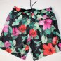 DOLCE & GABBANA SWIMSUIT $565 BLACK/RED/GREEN FLORAL LOGO BEACHWEAR MED 50e NEW