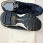 SANTONI SHOES $495 DARK BLUE KANVAS SIDE CONTRAST AIRWALK 292 TRAINER 7 40e NEW