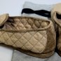 LORO PIANA SHOES $745 MALT BROWN SUEDE/CASHMERE CLASSIC QUILTED SLIPPER 9 42 NEW