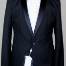 MAISON MARTIN MARGIELA SUIT $2895 BLACK WOOL 2BTN SHAWL LAPEL TUXEDO 42R 52e NEW