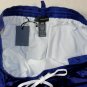 DSQUARED2 SWIM TRUNKS $440 NAVY CONTRAST WHITE LOGO ORNAMENT SWIMSUIT S 48e NEW