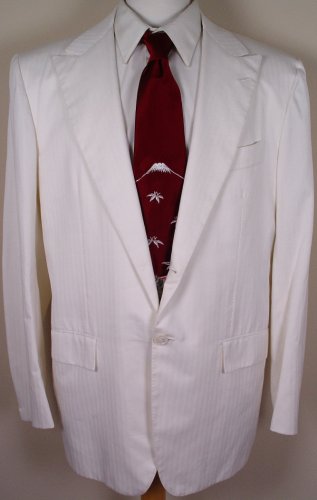KITON JACKET $4895 WHITE CASHMERE/COTTON 2-BTN HANDMADE COAT 46R 56e NEW