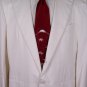 KITON JACKET $4895 WHITE CASHMERE/COTTON 2-BTN HANDMADE COAT 46R 56e NEW
