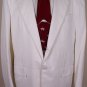 KITON JACKET $4895 WHITE CASHMERE/COTTON 2-BTN HANDMADE COAT 46R 56e NEW