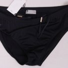 DIOR SWIMSUIT $295 BLACK LOGO SWIM BRIEFS BEACHWEAR BATHING SLIP LG 52e NEW
