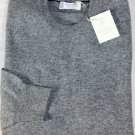 BRUNELLO CUCINELLI SWEATER $975 ASH GRAY 100%CASHMERE CREWNECK JUMPER XL 54e NEW