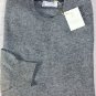 BRUNELLO CUCINELLI SWEATER $975 ASH GRAY 100%CASHMERE CREWNECK JUMPER XL 54e NEW