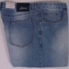 BRIONI JEANS $485 MEDIUM BLUE WASH FRONT FADE LOGO 5-POCKET DENIM 40/38 58e NEW
