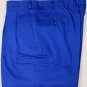 BRIONI PANTS $645 BRIGHT BLUE 100%COTTON HANDMADE CORTINA GOLF SLACKS 36 52e NEW