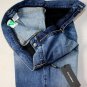 DOLCE & GABBANA JEANS $660 MED WASH LOGO ORN DISTRESS WHISKER DENIM 40/36 56 NEW