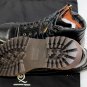 ALEXANDER McQUEEN SHOES $895 GRAINED CALF SPLIT LACE LUG SOLE BOOT 12 45 NEW