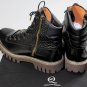 ALEXANDER McQUEEN SHOES $895 GRAINED CALF SPLIT LACE LUG SOLE BOOT 12 45 NEW