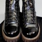 ALEXANDER McQUEEN SHOES $895 GRAINED CALF SPLIT LACE LUG SOLE BOOT 12 45 NEW