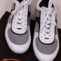TOD'S SHOES $445 NAVY/WHITE LOGO STRIPE MESH PEBBLE SOLE TRAINERS 10.5 43.5e NEW