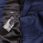 MOLLY RODGERS COAT $1995 NAVY/BLACK WEB 1BTN SILK TUXEDO JACKET 42R 52e NEW