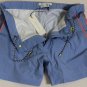 MARC JACOBS SWIMSUIT $495 POWDER BLUE LOGO COUTURE BEACHWEAR TRUNKS M 50e NEW