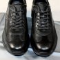 PRADA SPORT SHOES $590 BLACK LOGO ORNAMENTED LAMBSKIN NAPPA AVIATOR 8 41e NEW