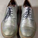 MAISON MARTIN MARGIELA SHOES $790 SILVER TREATED LEATHER CAPTOE DERBY 10 43e NEW