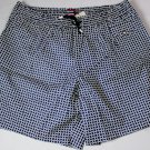 BRIONI SAILING SWIMSUIT $600 WHITE/NAVY LOGO ORNAMENTED SWIM TRUNKS MED 50e NEW
