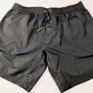 DOLCE & GABBANA SWIMSUIT $325 BLACK LOGO EMBROIDER BEACHWEAR SWIMSHORTS M 50 NEW