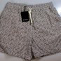 KITON SWIMSUIT $425 BROWN/WHITE MICRO-FLOWER LOGO EMBROIDERED TRUNKS XL 54 NEW