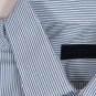 LANVIN SHIRT $595 LIGHT BLUE/BLUE STRIPED OXFORD DRESS SHIRT 17/34 43e NEW