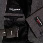 DOLCE & GABBANA SUIT $2195 BLACK 2-BTN PINHOLE MARTINI 100%WOOL SUIT 48 58e NEW
