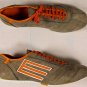 ETRO SHOES $535 BROWN/ORANGE DEERSKIN SUEDE LOGO STITCHED TRAINER 11D 44e NEW