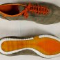 ETRO SHOES $535 BROWN/ORANGE DEERSKIN SUEDE LOGO STITCHED TRAINER 11D 44e NEW